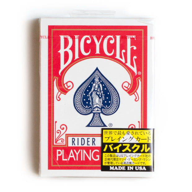 バイシクル・ライダーバック・デック：レッド（KY製黒シール、正規代理店品）/ Bicycle Rider Back Deck: Red (K